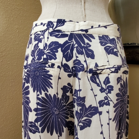 Free People Sundae Blue Floral Print Wide Leg Pants - Picture 11 of 16